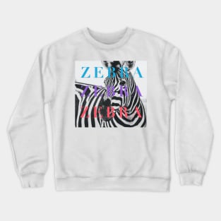 zebra band design Crewneck Sweatshirt